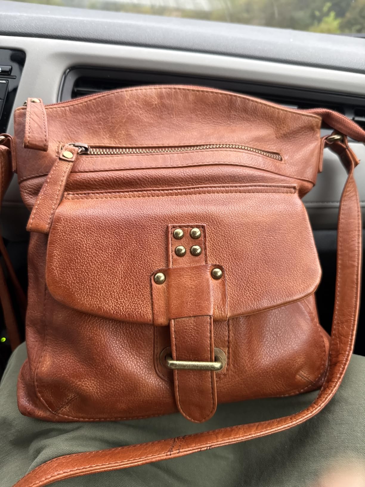 Genuine Leather Crossbody Bag For Women - Medium Cross Body Handbag Purse customer photo 1