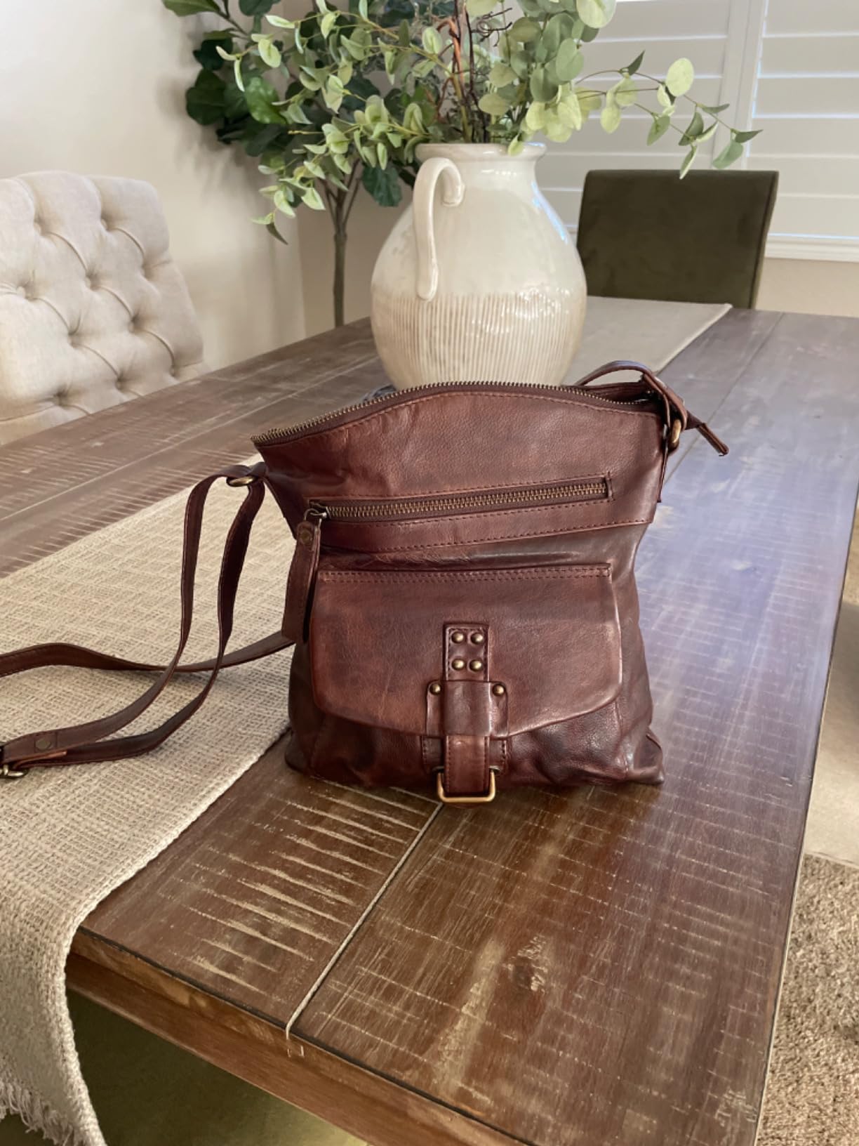 Genuine Leather Crossbody Bag For Women - Medium Cross Body Handbag Purse customer photo 2