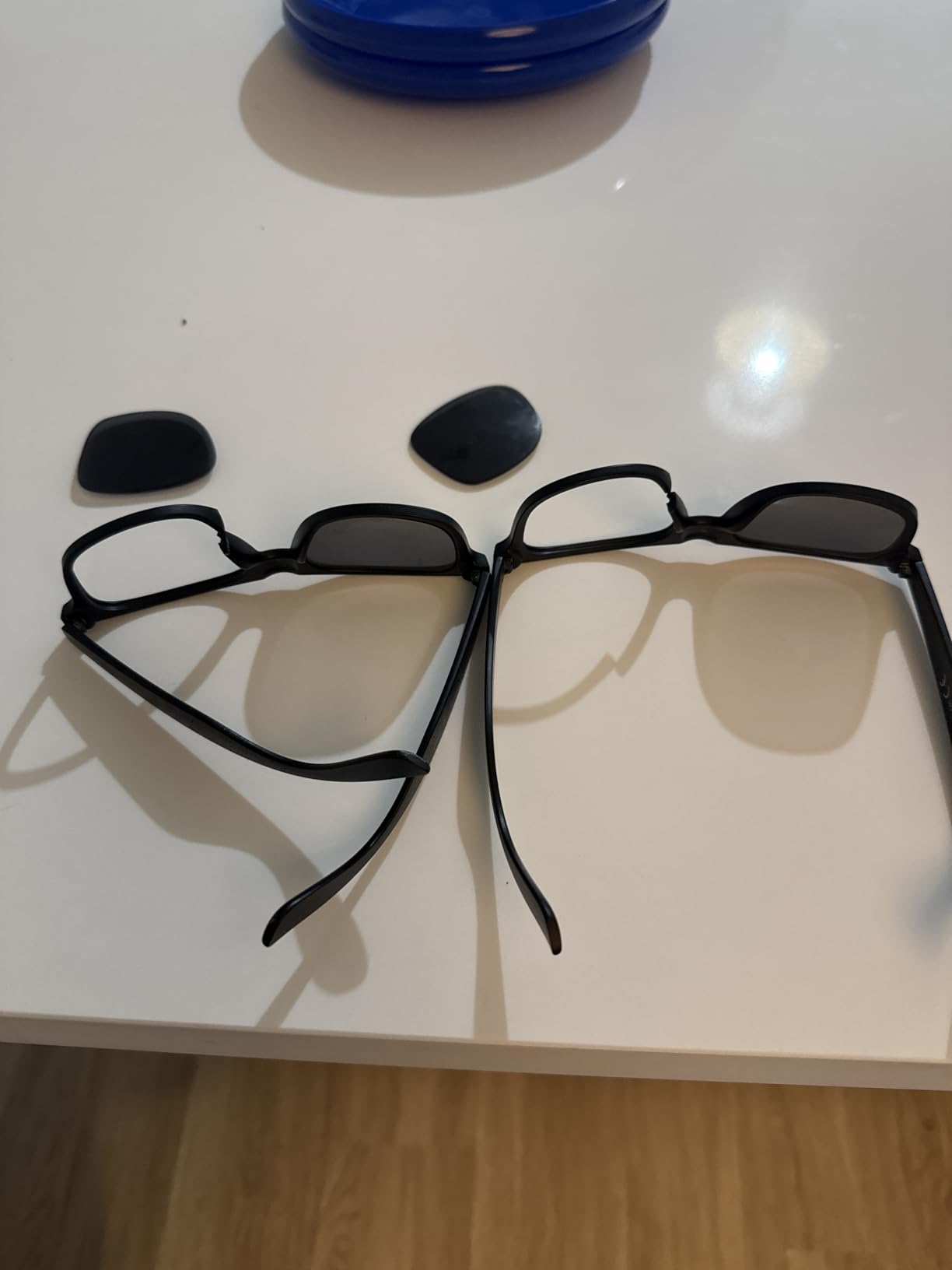 Jcerki Polarizing Nearsighted Sunglasses Tinted Gray -1.00 Strengths Men Women Myopia Distance Glasses **These Are Not Reading Glasses** customer photo 2