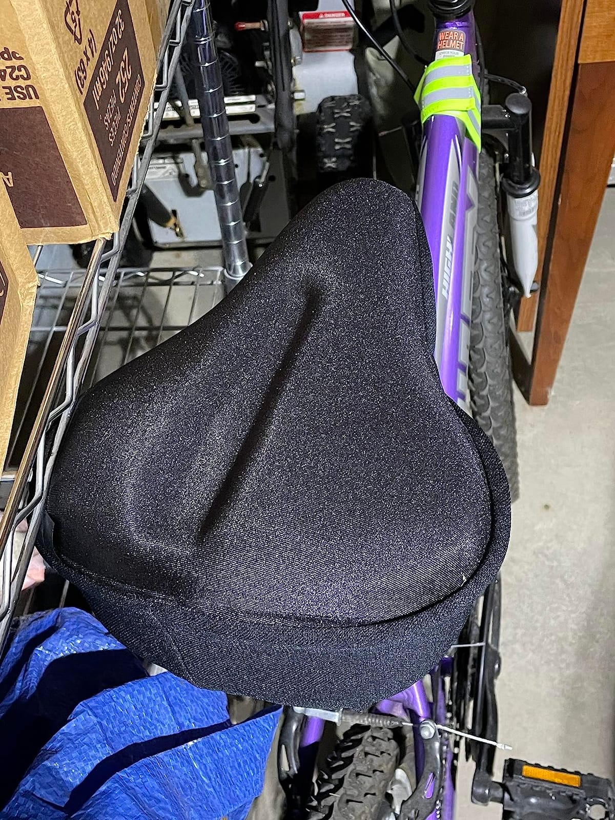 Oversized Bike Seat, Comfortable Bike Seat - Universal Replacement Bicycle Saddle - Waterproof Leather Bicycle Seat with Extra Padded Memory Foam - Bicycle Seat for Men/Women customer photo 2