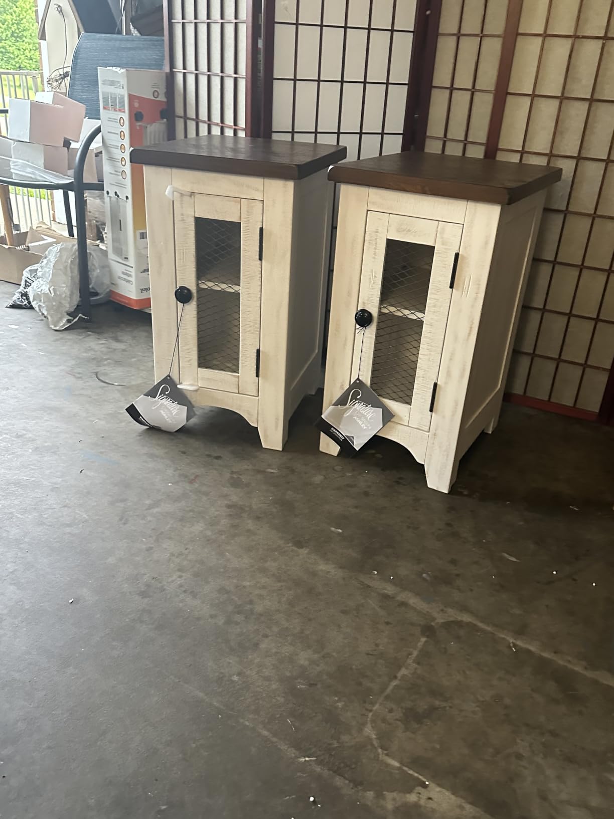 Signature Design by Ashley Valebeck Chairside End Table with Storage customer photo 1