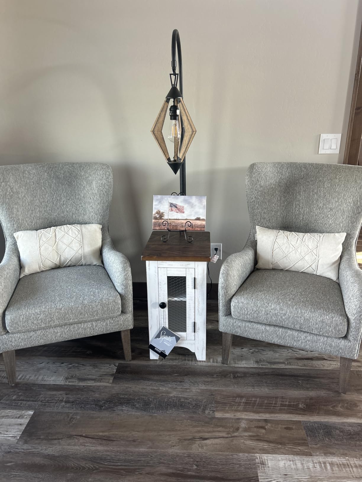 Signature Design by Ashley Valebeck Chairside End Table with Storage customer photo 2
