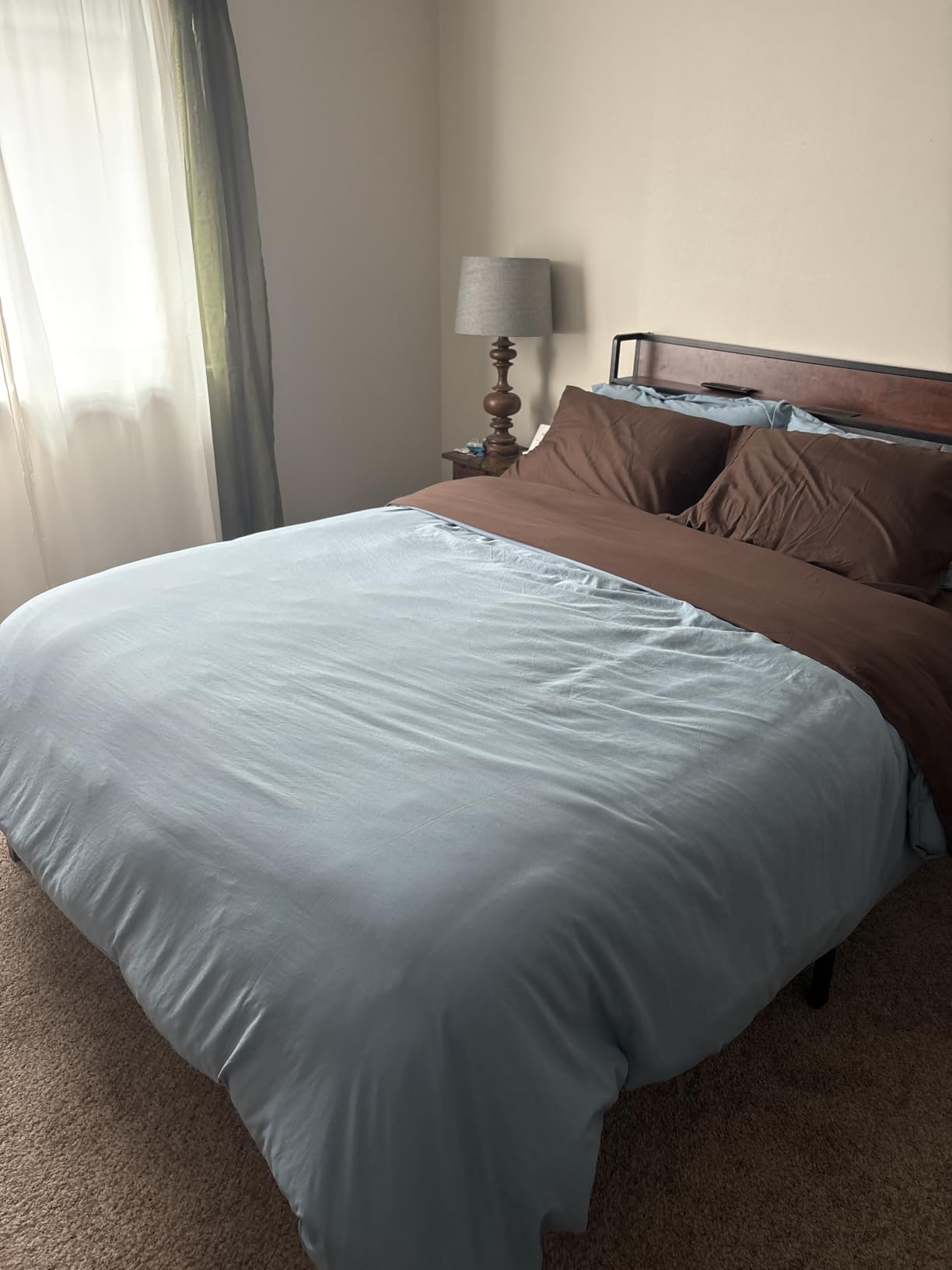 Bedsure Prewashed Duvet Cover Queen, Cotton-Like Soft Bedding Set, White customer photo 2