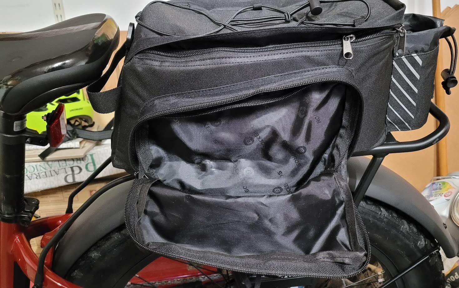 ROCKBROS 15L Bike Rear Rack Bag Pannier Trunk Bag with Rain Cover customer photo 1