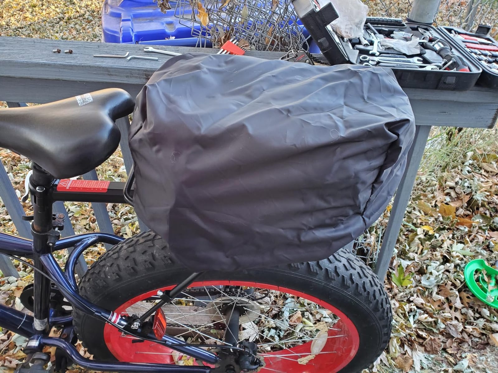 ROCKBROS 15L Bike Rear Rack Bag Pannier Trunk Bag with Rain Cover customer photo 2