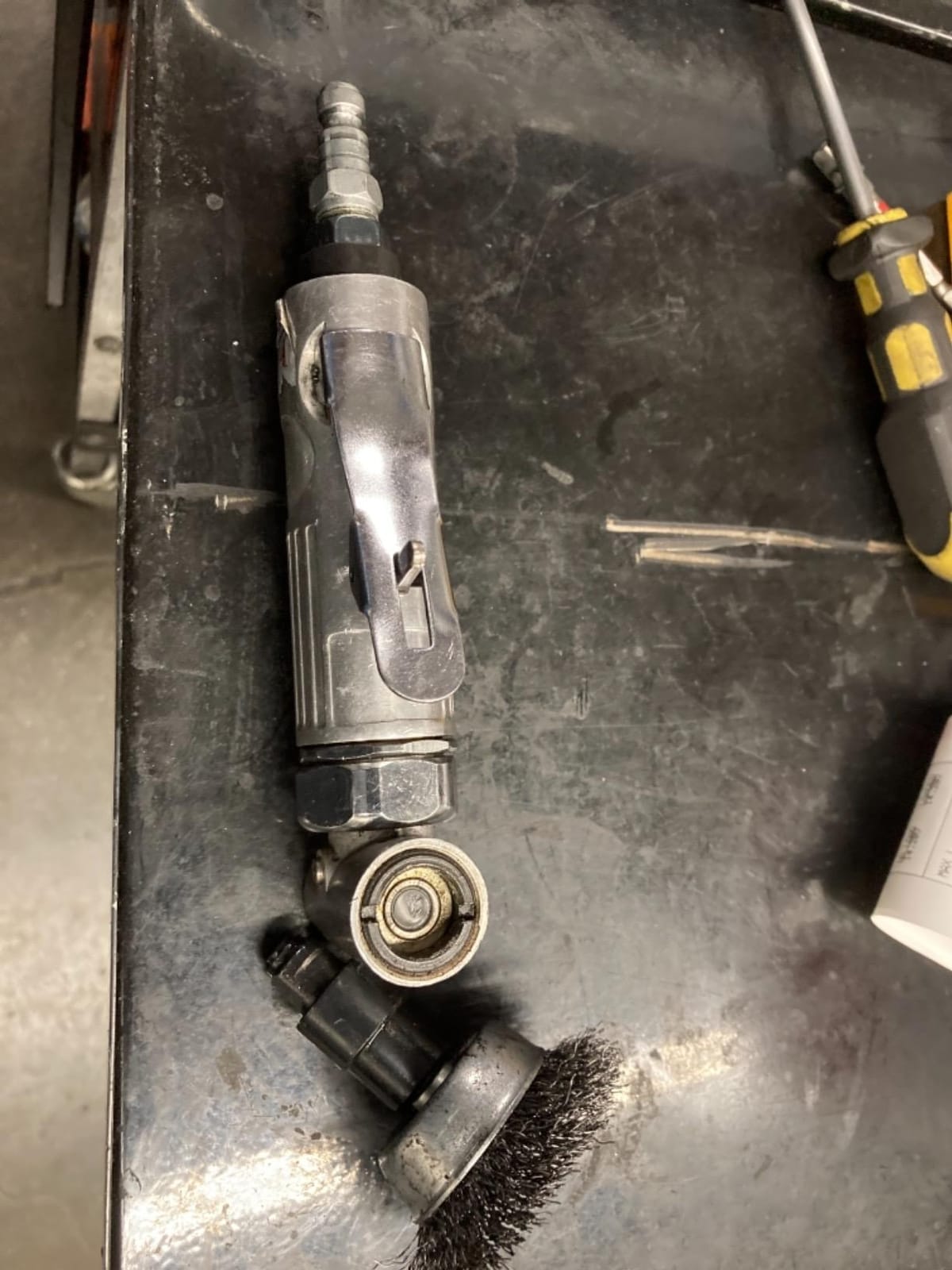 1/4-Inch 90° Angle Air Die Grinder, Mini Pneumatic Angle Die Grinder, Compact Air-Powered Grinder for Grinding, Polishing, Porting, and Deburring - Polished Finish customer photo 1