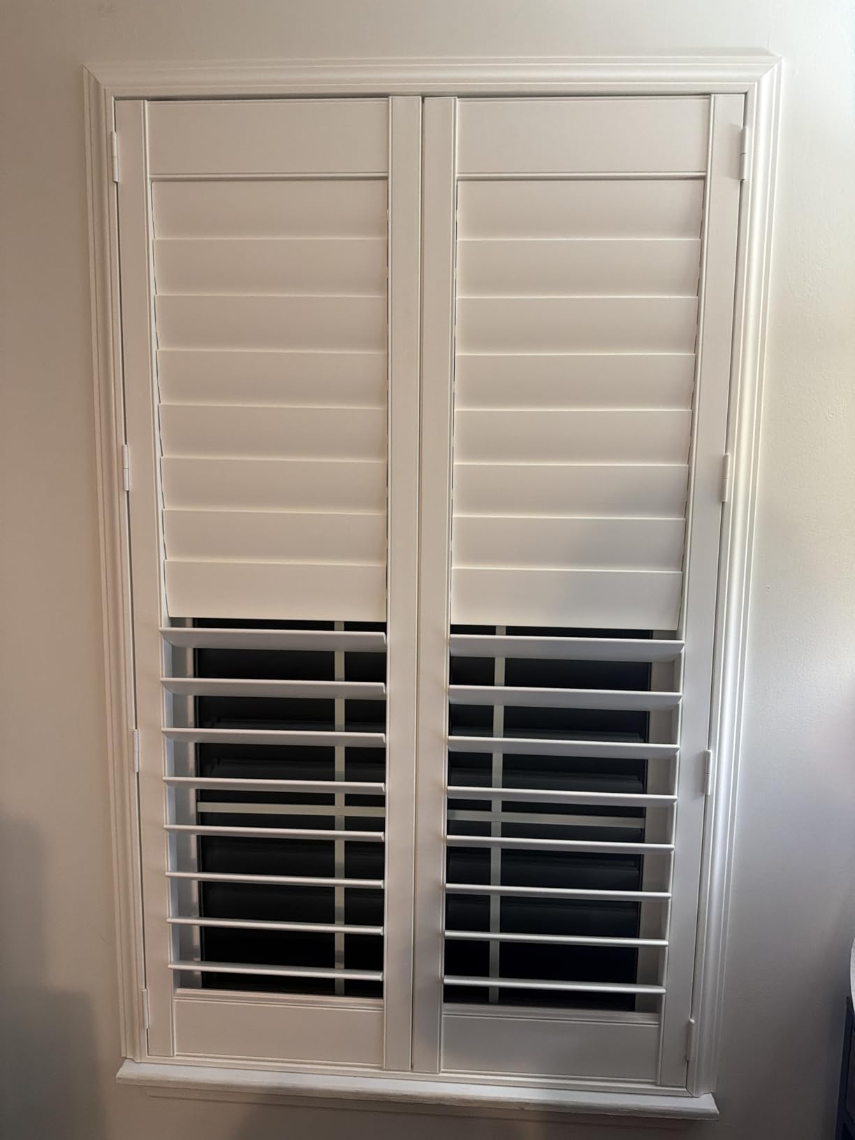 Suncraft Shutters -Plantation Shutters –Custom Made Window Blinds – No Front Tilt Rod - Easy DIY Installation – Interior Plantation Shutters -Privacy Blinds for Kitchen, Bath, Bedroom customer photo 1