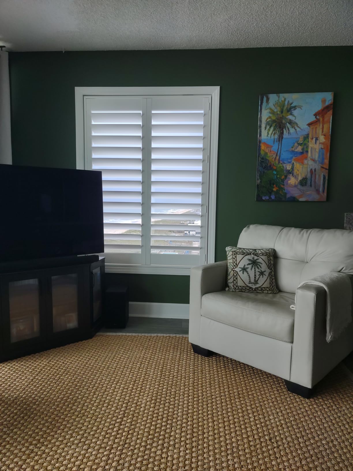 Suncraft Shutters -Plantation Shutters –Custom Made Window Blinds – No Front Tilt Rod - Easy DIY Installation – Interior Plantation Shutters -Privacy Blinds for Kitchen, Bath, Bedroom customer photo 2
