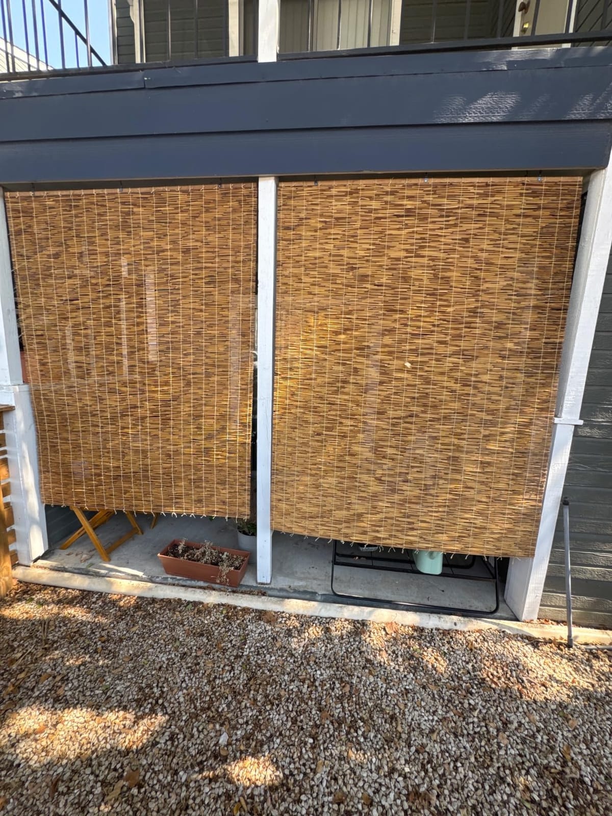 Radiance Cordless Bamboo Blinds - Waterproof Roller Shades for Porch, Patio & Interior Windows - Roll-up Bamboo Shades for Inside Mount - Indoor & Outdoor Privacy Screen - Cocoa, 48