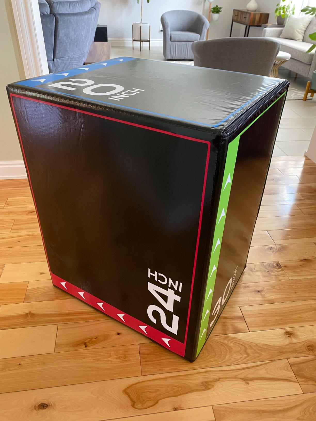 BalanceFrom 3-in-1 Foam Plyometric Jump Box for Home Gym, Multiple Heights. customer photo 2