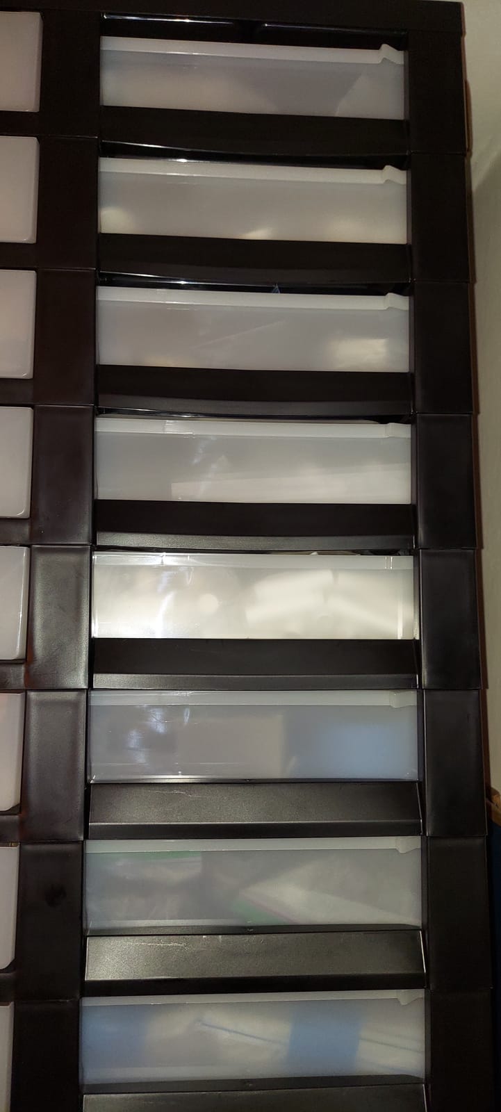 IRIS USA 4-Drawer Rolling Storage Cart with Organizer Top, Black/Pearl customer photo 2