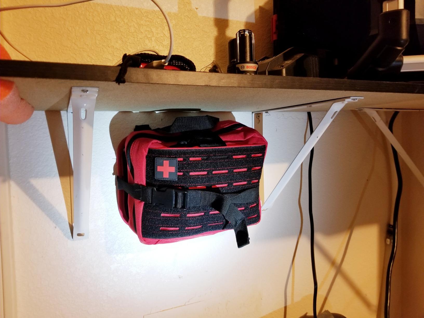 Lightning X Rip-Away Officer's Patrol Tactical Gunshot & Trauma IFAK Kit w/Headrest Mount - RED customer photo 1