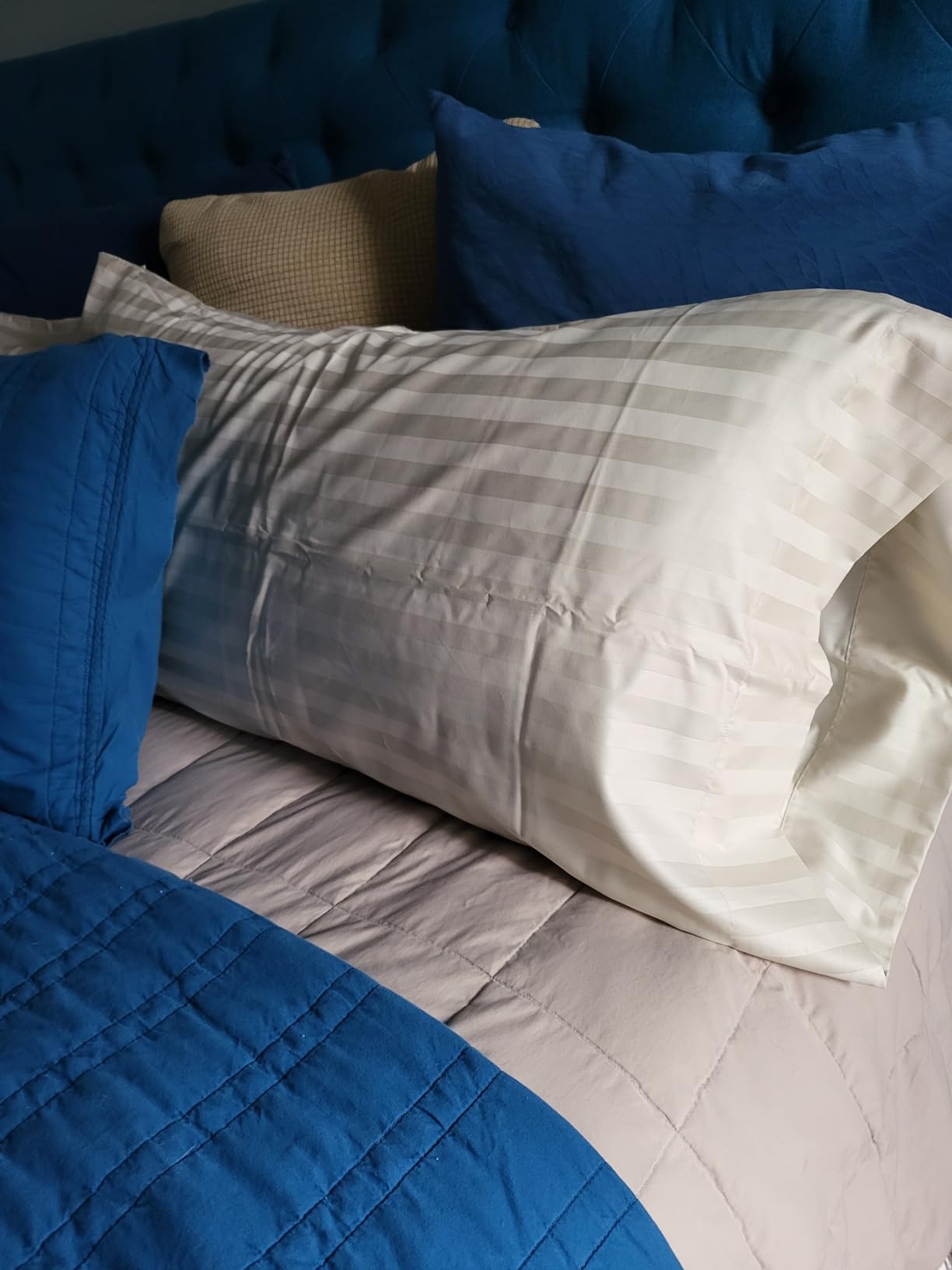 California Design Den Softest 100% Cotton Sateen Queen Sheets, 4 Pcs, White customer photo 1