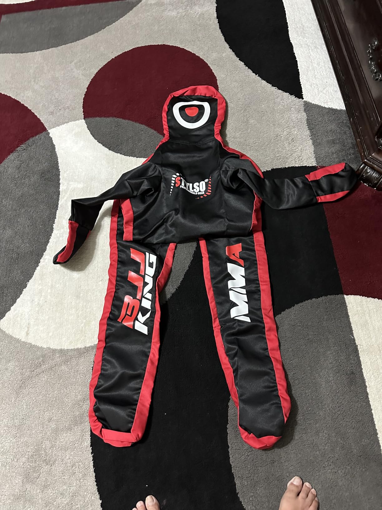 Unfilled Grappling Dummy – Adult Life Size Wrestling & BJJ Training Dummy, MMA Jiu Jitsu Judo Takedown & Throwing Practice, Heavy-Duty Triple-Stitched Canvas Submission Dummy customer photo 2