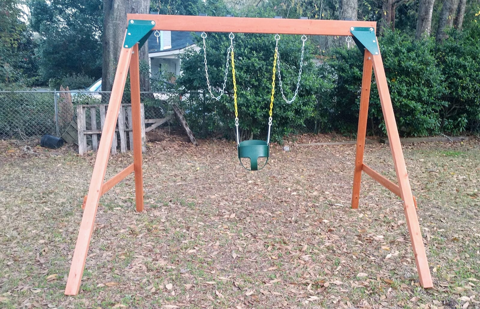 Swing-N-Slide PB 8360 Ranger Wooden Swing Set with Swings, Brown (Amazon Exclusive) customer photo 1