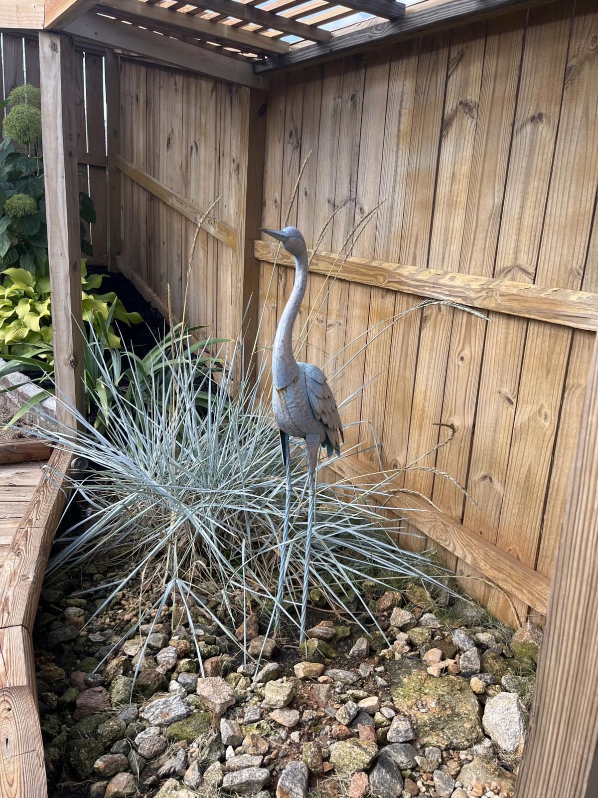 chisheen Outdoor Garden Crane Statues and Sculptures Metal Yard Art Statue for Garden Decoration Large Size customer photo 1