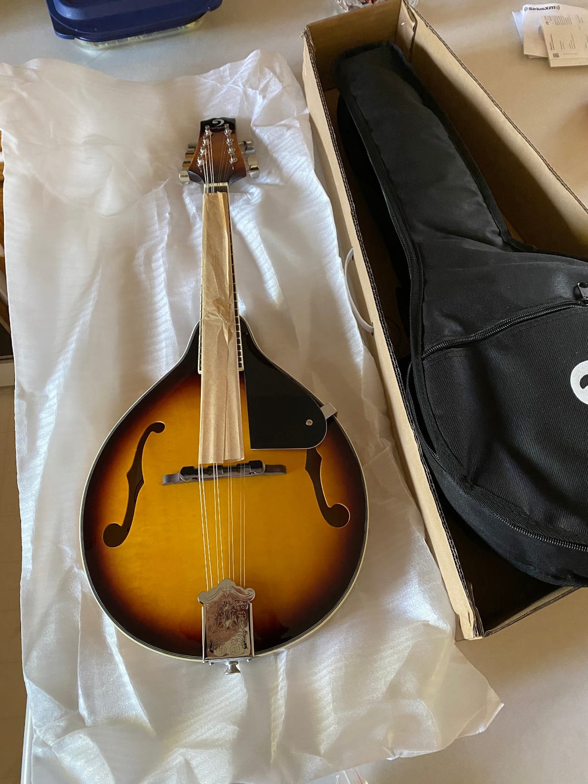 Vangoa Mandolin Musical Instrument A Style Acoustic Electric, 8 Strings Mahogany for Beginner Adults Teens, Red Burst customer photo 2