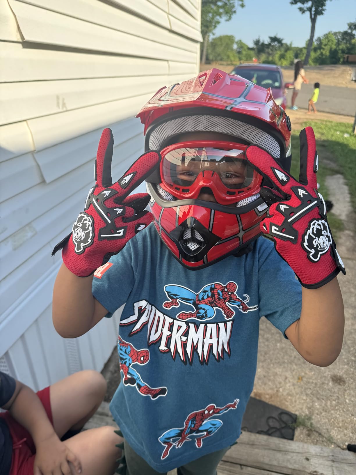 Girls Youth Kids Dirt Bike Helmet Full Face Motocross DOT Approved Helmets customer photo 2