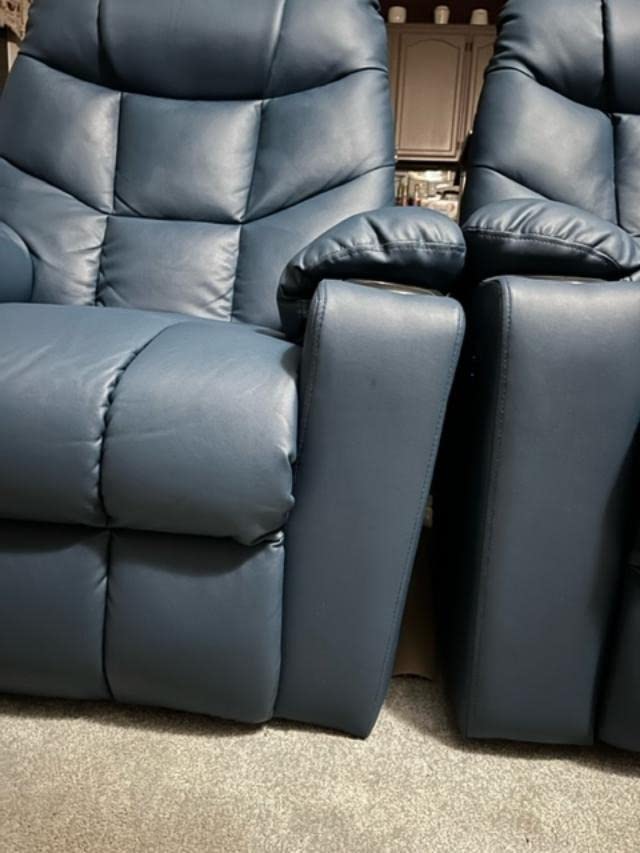 MCombo Power Lift Recliner for Elderly, Leather 7287 (Dark Brown, Medium) | Stand Assist, 140° Recline, 4.7
