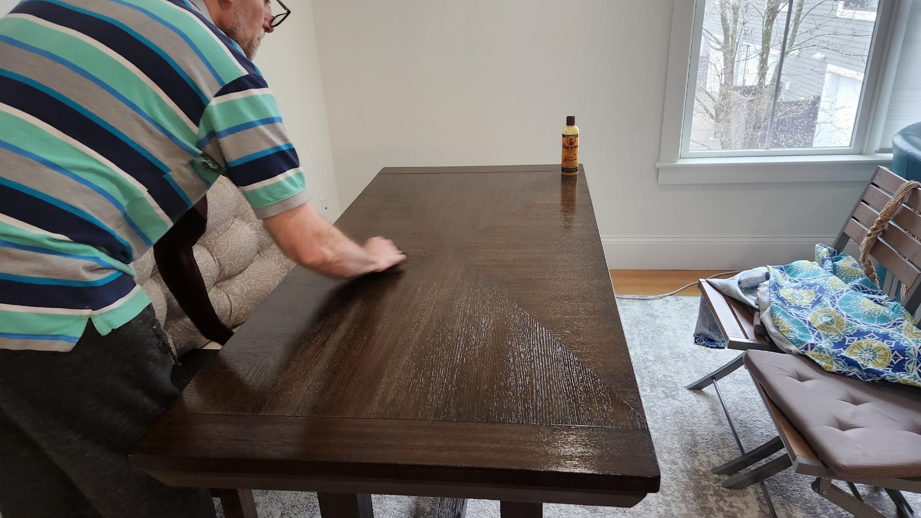 Signature Design by Ashley Extendable Dining Table, Grayish Brown, Seats 8 customer photo 1