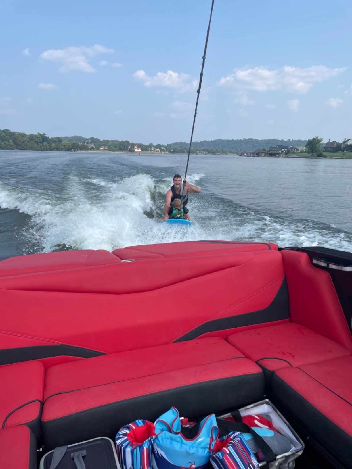 ZUP You Got This 260 Board and Handle Combo with EVA Foam Padding, All-in-One Kneeboard, Wakeboard, Wakeskate, and Wakesurf Board for Kids, Teens, and Adults, 51.7