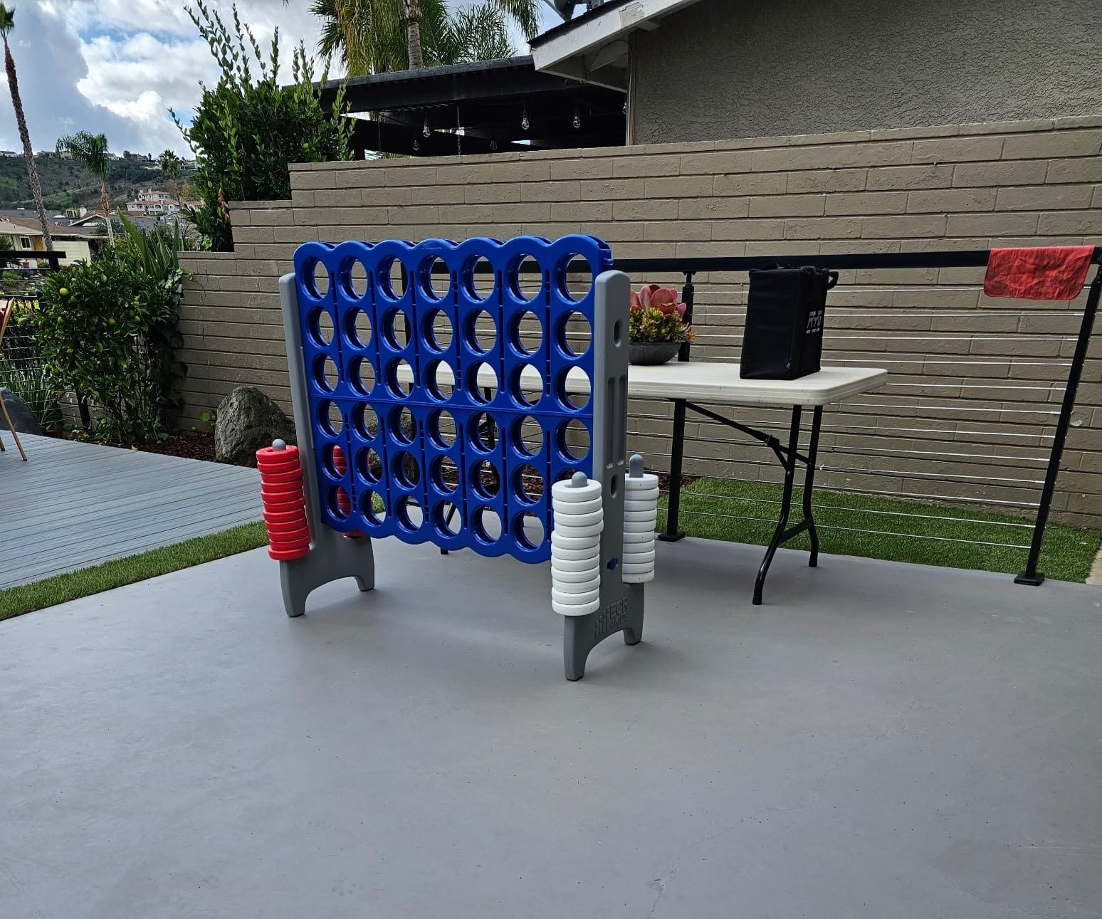 Jumbo 4-To-Score Giant Game with 42 Rings and Reset Sliders customer photo 2