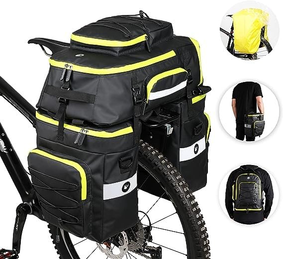 Rhinowalk Bike Pannier Bag Set for Bicycle Cargo Rack Saddle Bag Shoulder Bag Laptop Pannier Rack Bicycle Bag Professional Cycling Accessories 3 in 1 customer photo 1