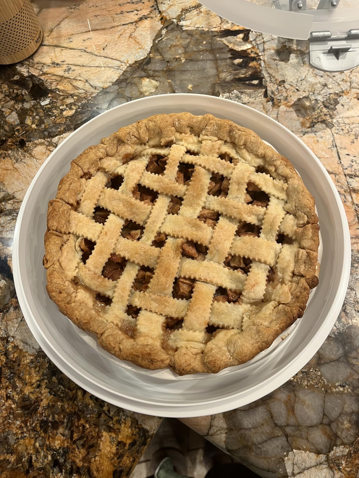 Southern Homewares Pie Carrier with Lid and Handle – 3-in-1 Plastic Dessert Container for Pies, Cakes, Cupcakes, and Muffins customer photo 1