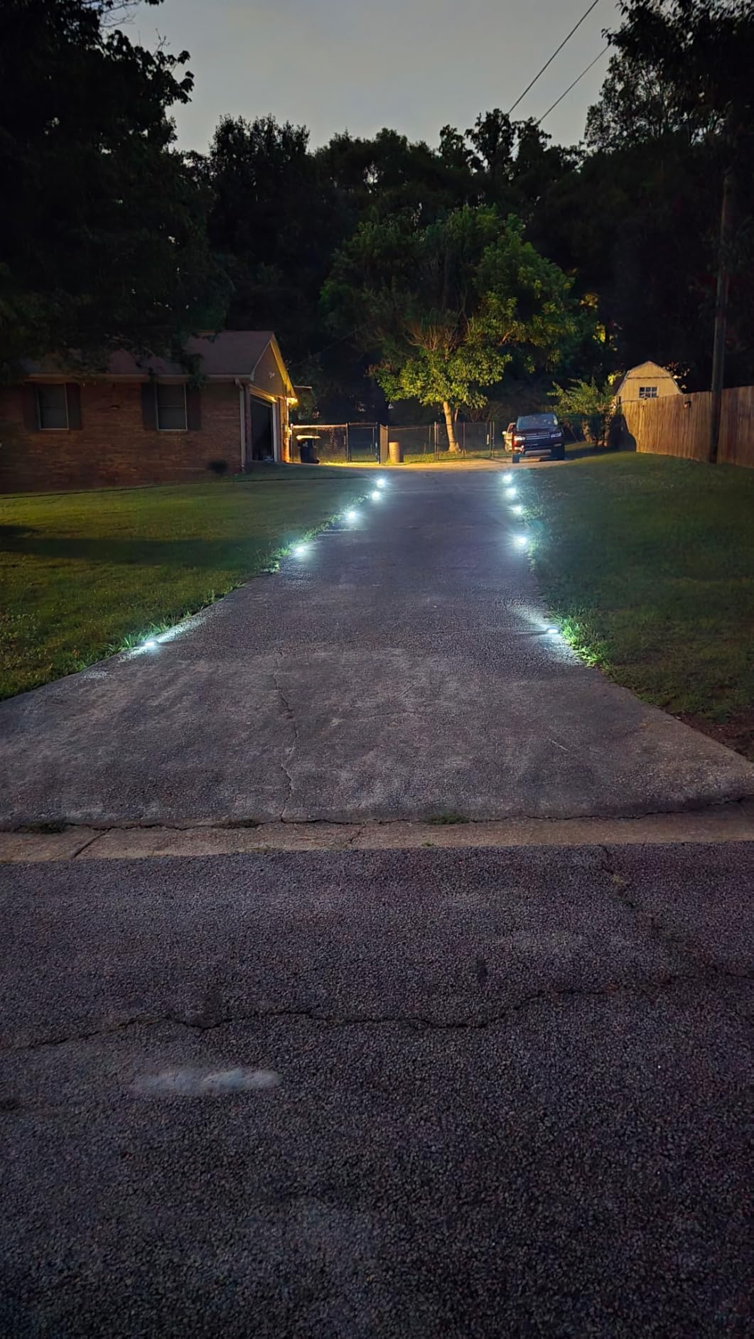 VOLISUN Solar Deck Driveway Dock Lights,Solar Pathway Lights,White 12 Pack customer photo 1