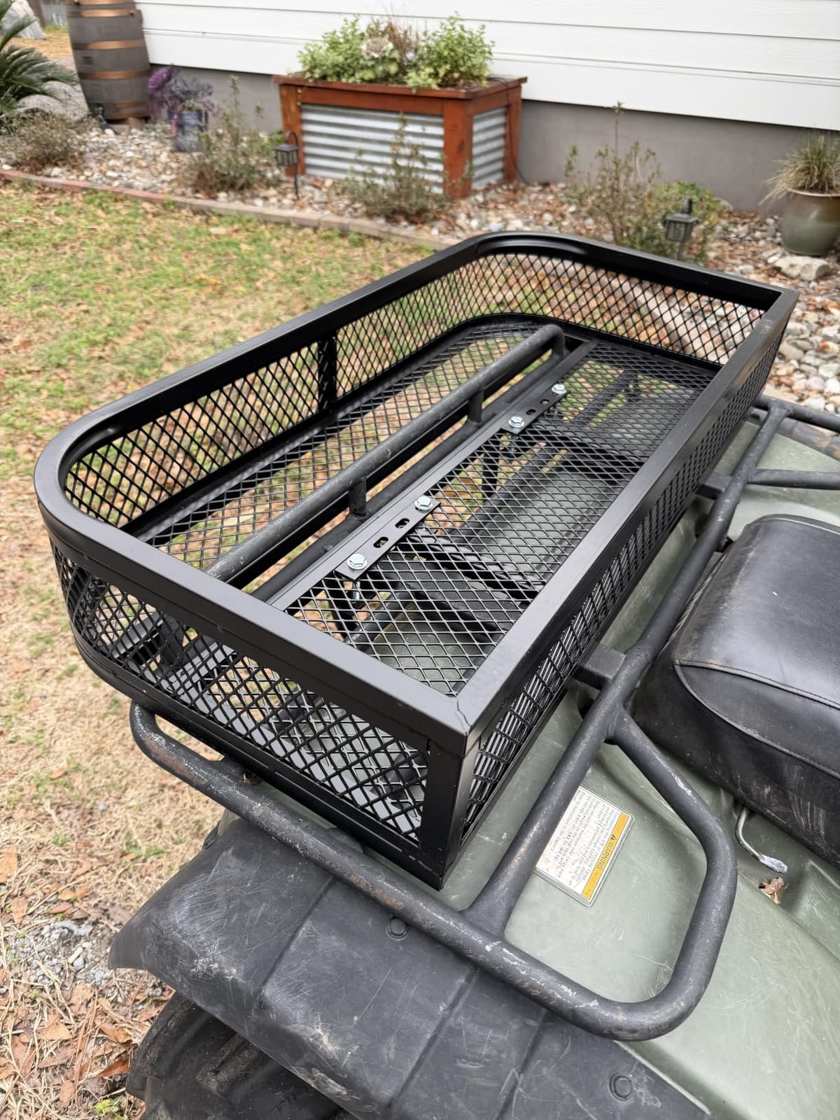 ORCISH Heavy Duty ATV Front Cargo Basket, Steel Mesh Rack with Mounting Kit customer photo 2