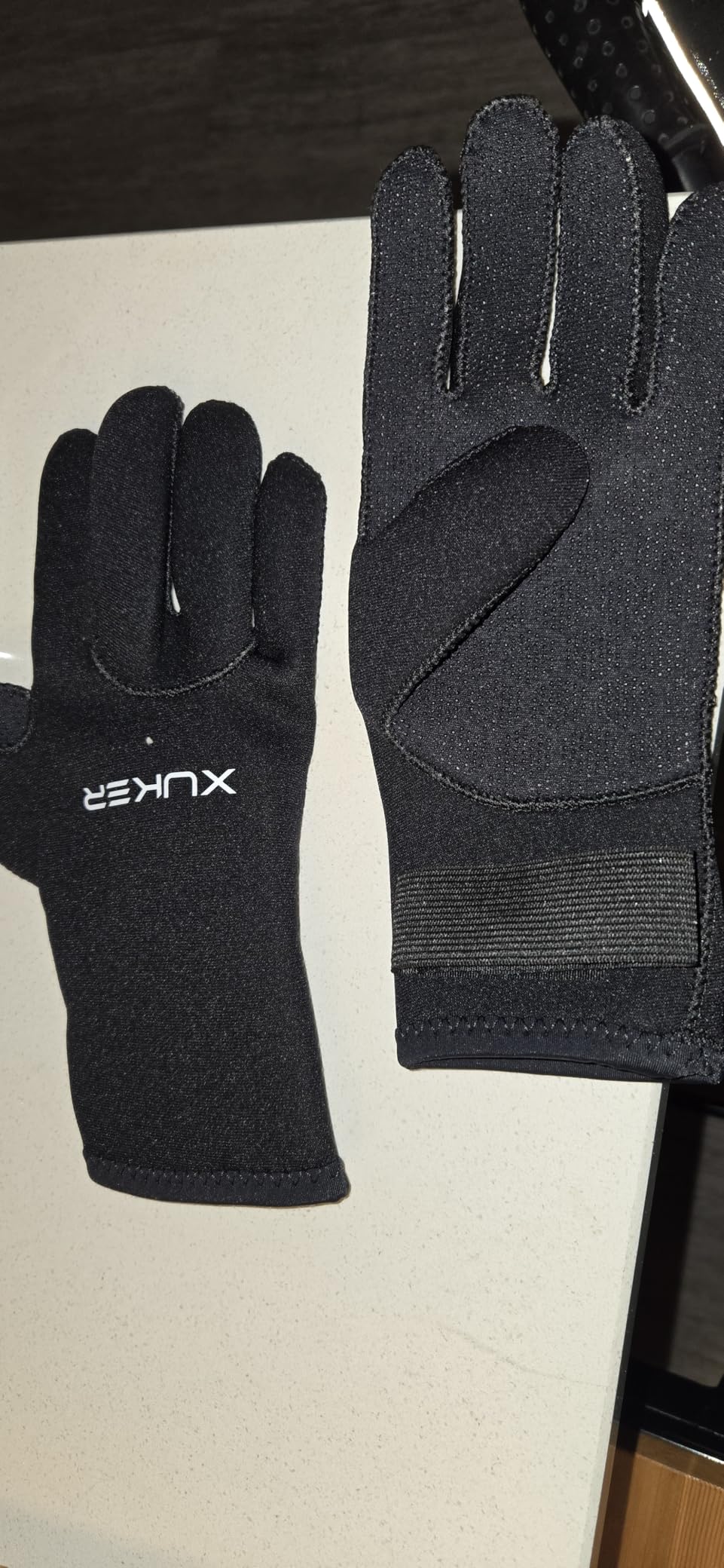 XUKER Water Gloves 3mm & 5mm Neoprene Five Finger for Men Women customer photo 2