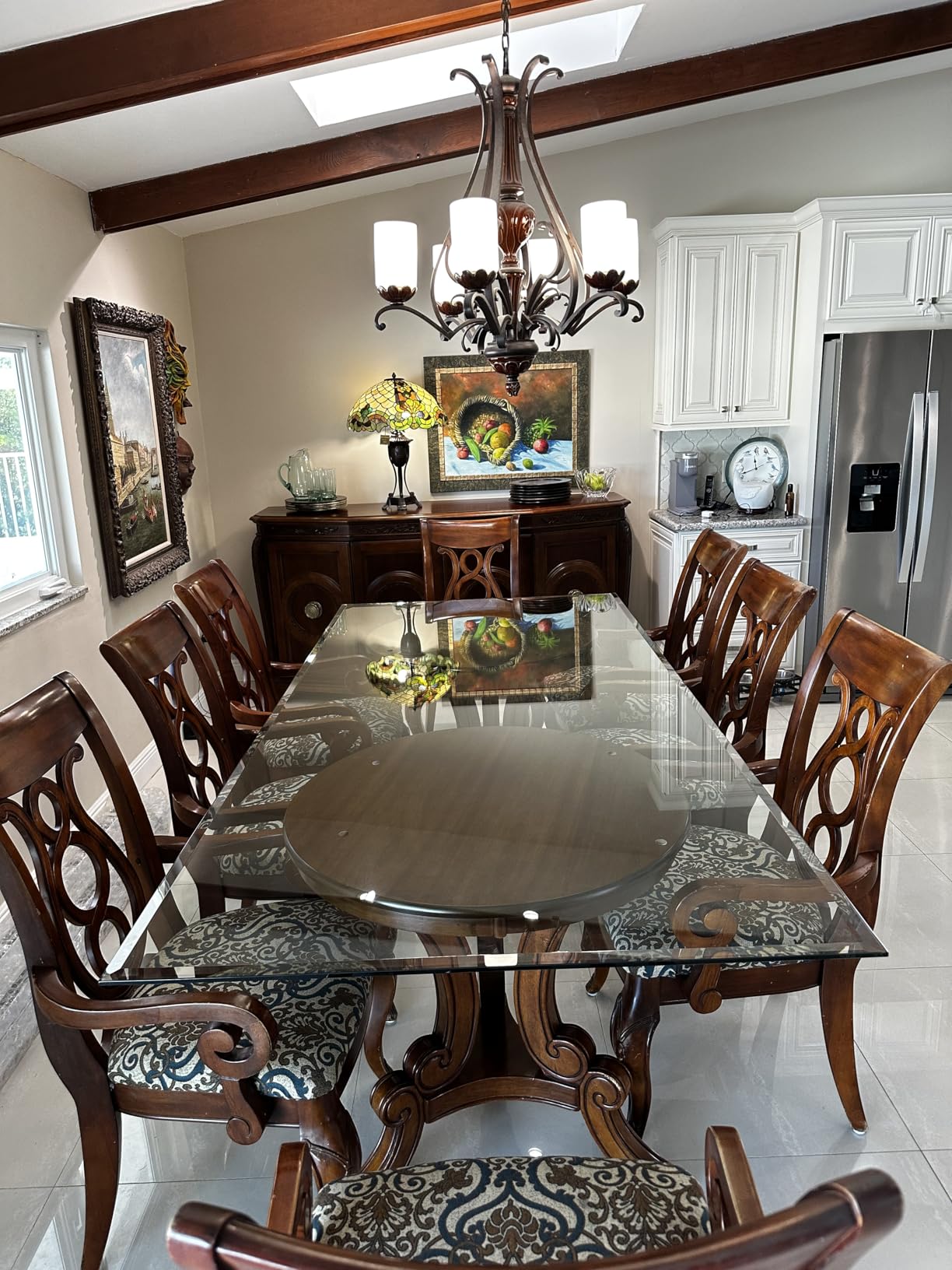 GIANTEX Round Dining Table, 30