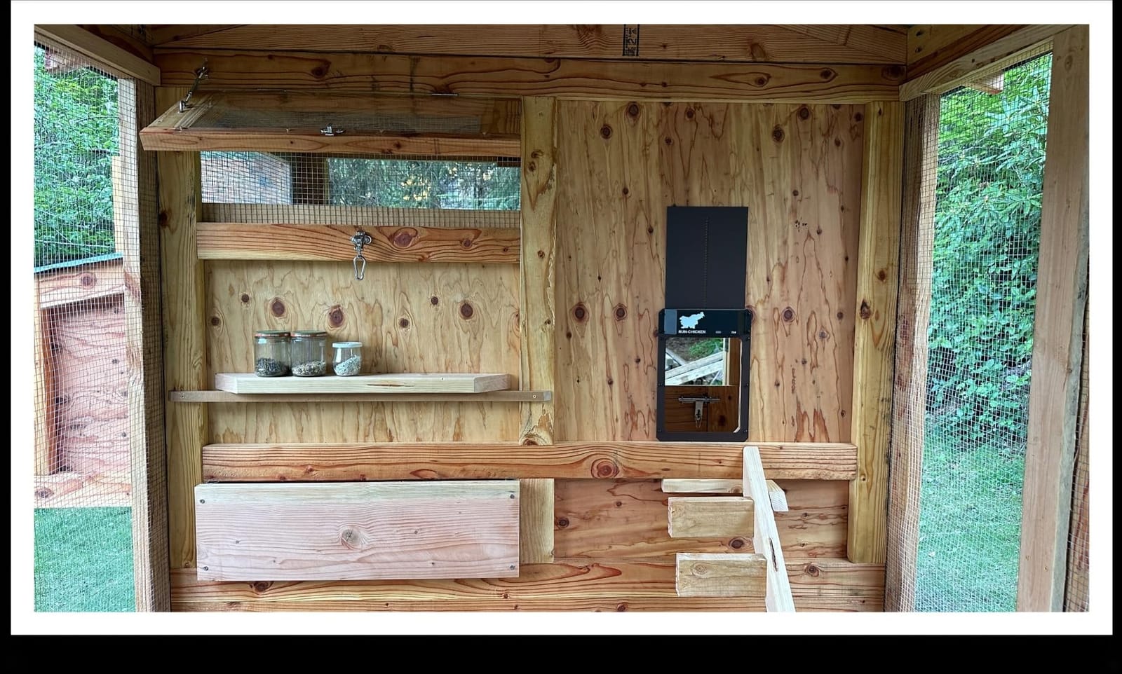 RUN-CHICKEN Door T50 – Automatic Chicken Coop Door Opener, Battery Powered & Weatherproof Aluminum, Smart App & Timer Control, Predator Proof, Easy Install, Reliable All-Season Performance (Brown) customer photo 2