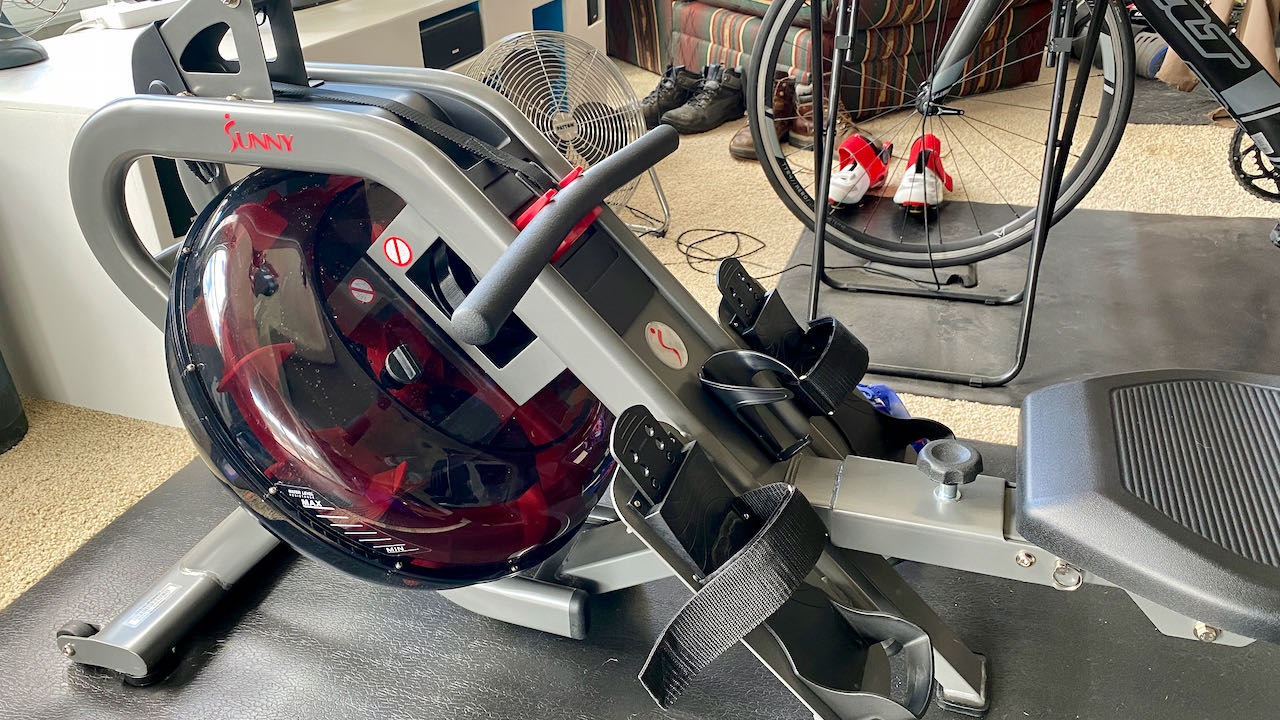 Sunny Health & Fitness AquaStrive Series Smart Water Rower, 300LB Capacity Plus Dynamic Hydro Resistance for Home Cardio Workout, Free SunnyFit Training App Connection customer photo 2
