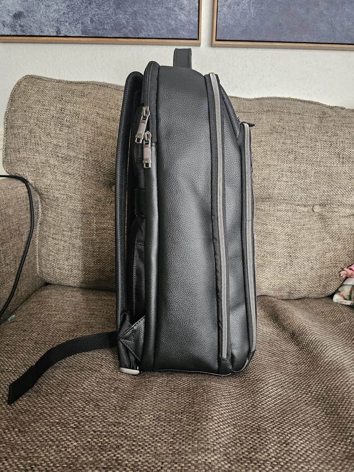 Samsonite Classic Leather Backpack, Cognac , One Size customer photo 1