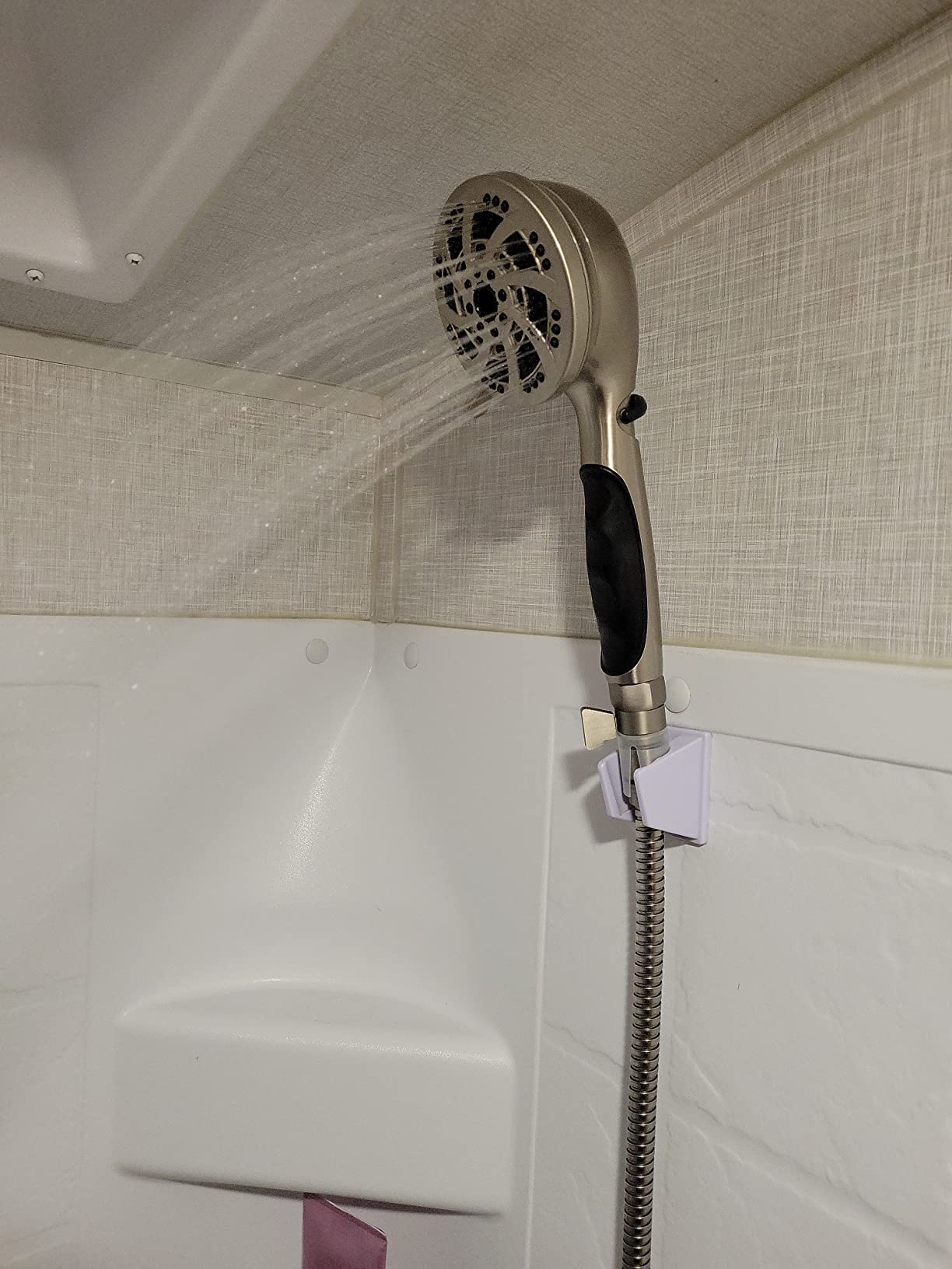 ETL Oxygenics 92489 Fury RV Handheld Shower - Brushed Nickel, 72 inch Hose length customer photo 1