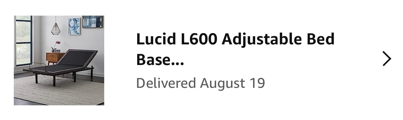 Lucid® L600 Adjustable Bed Frame – Zero Gravity – Massage – App, Full customer photo 1