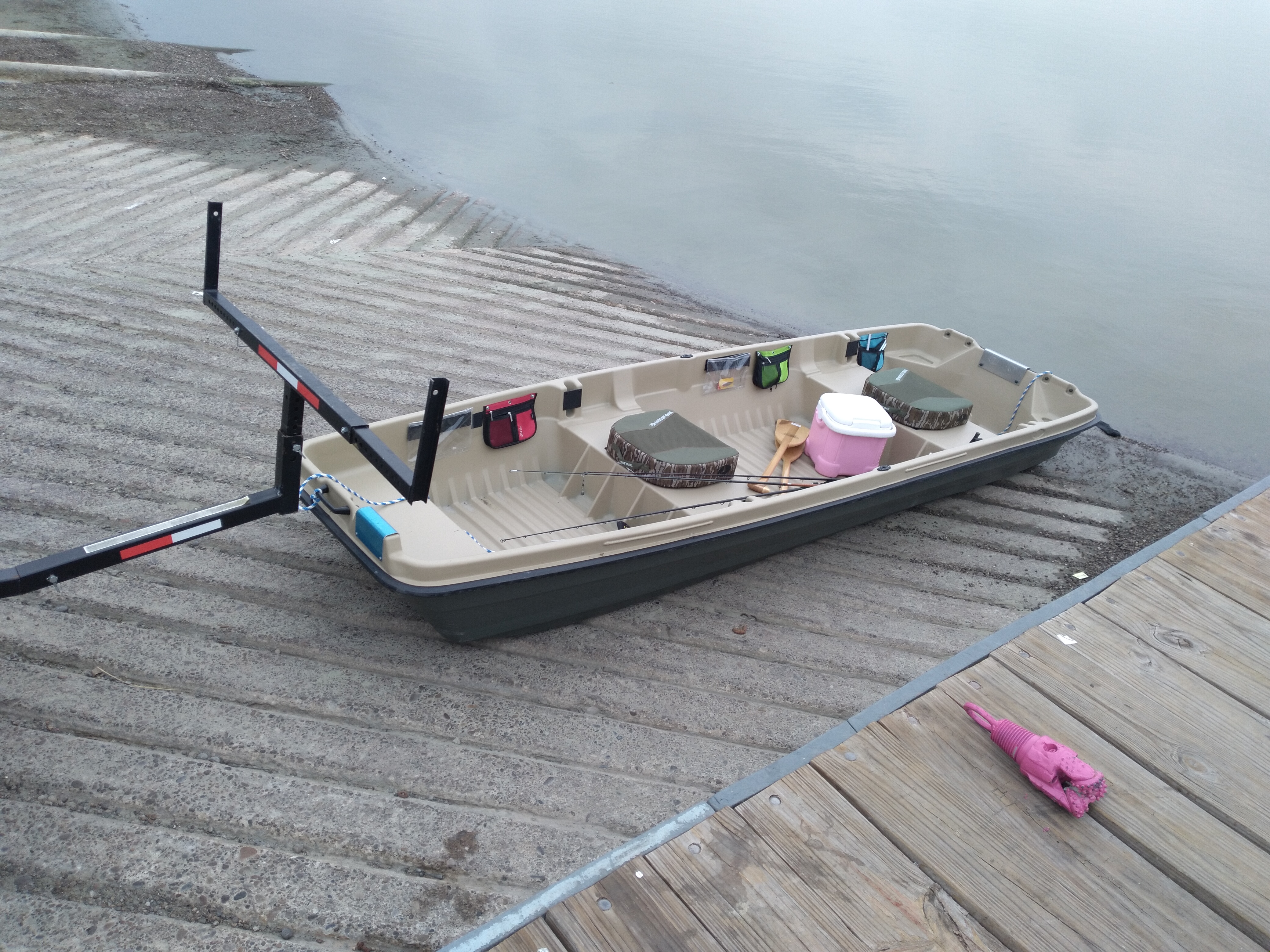 Pelican - Boat Intruder 12 - Jon Fishing Boat - 12 ft. - Great for Hunting/Fishing, Khaki/Beige customer photo 2