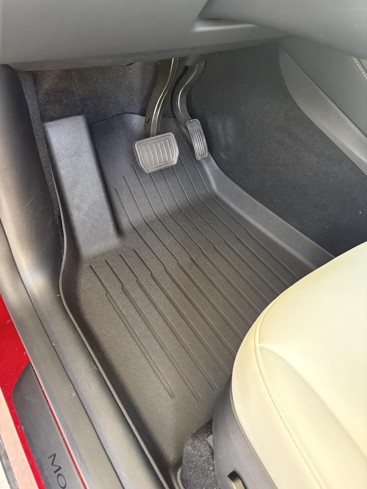 SUPER LINER Tesla Model 3 Floor Mats 2021 2022 2023 All-Weather TPE 6Pcs customer photo 2