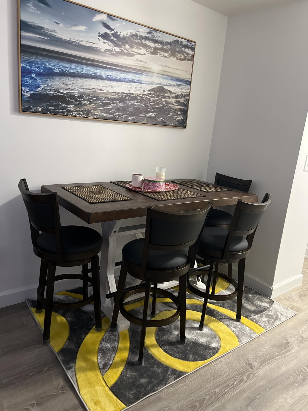 Signature Design by Ashley Valebeck 1-Piece Dining Table, Farmhouse Trestle customer photo 2
