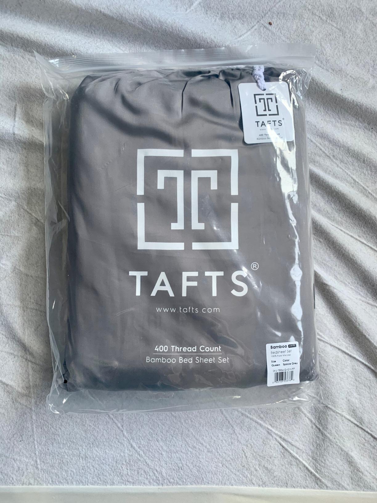 Bamboo Sheets Queen Size, 100% Pure Viscose derived from Bamboo Bed Sheet Set, Luxuriously Soft, Silky, Cooling Sheets, Double Stitched, Lifetime Promise by Tafts (Cool White) customer photo 2