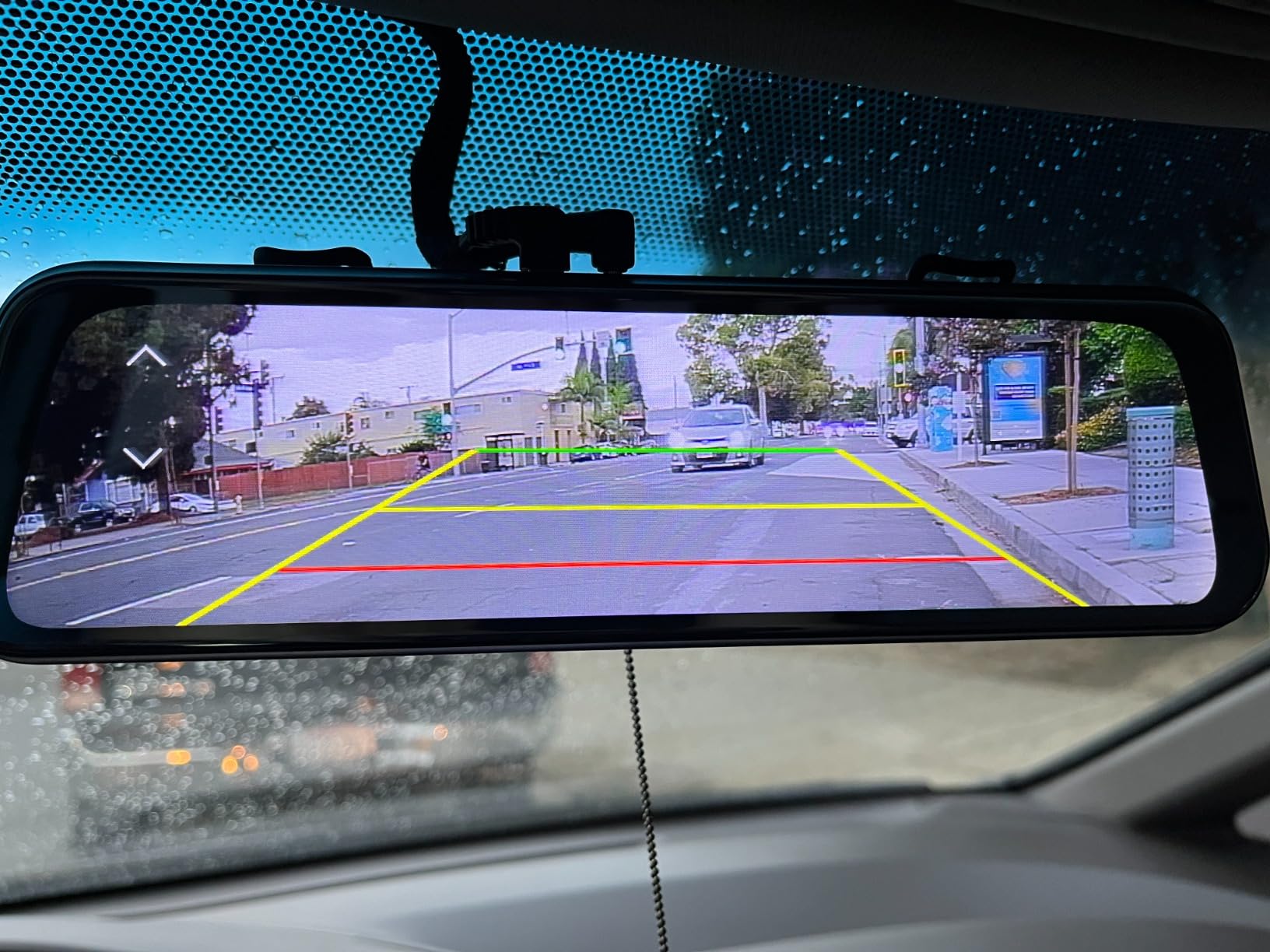 Upgraded 10'' Rear View Mirror Camera Mirror Dash Cam Front and Rear 1080P Backup Camera Full Touch Screen w Loop Recording, G-Sensor Night Vision 170° Wide Angle customer photo 1