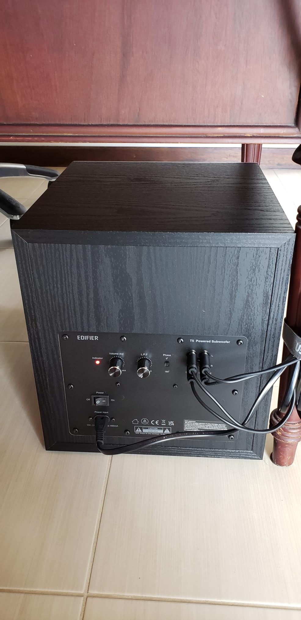 Edifier T5 Powered Subwoofer - 70w RMS Active Woofer with 8 inch Driver and Low Pass Filter customer photo 1