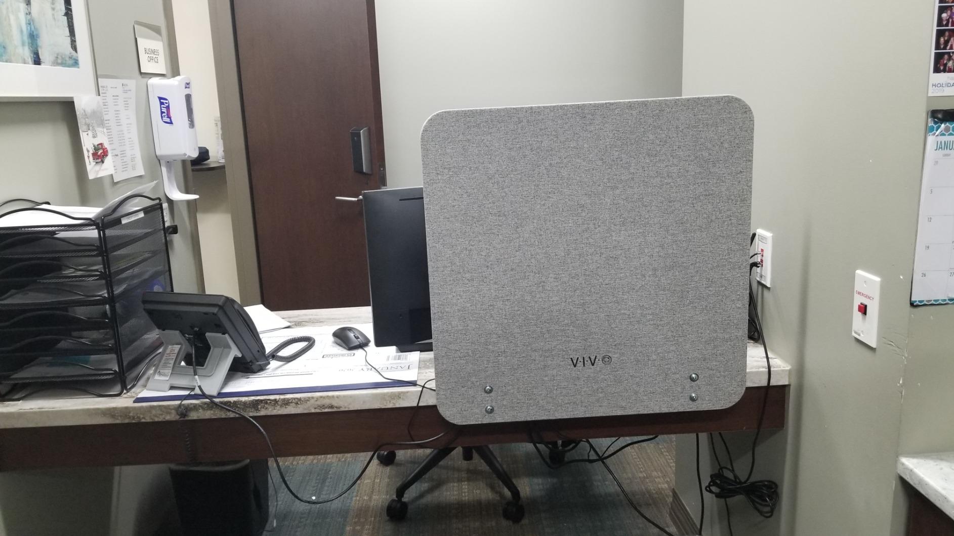 VIVO Gray Clamp-on 60 x 24 in Privacy Panel, PP-1-V060G customer photo 1