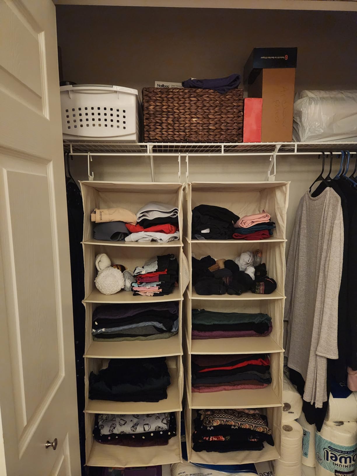 StorageWorks Hanging Closet Organizer for Small Closets, 5 Shelf customer photo 2