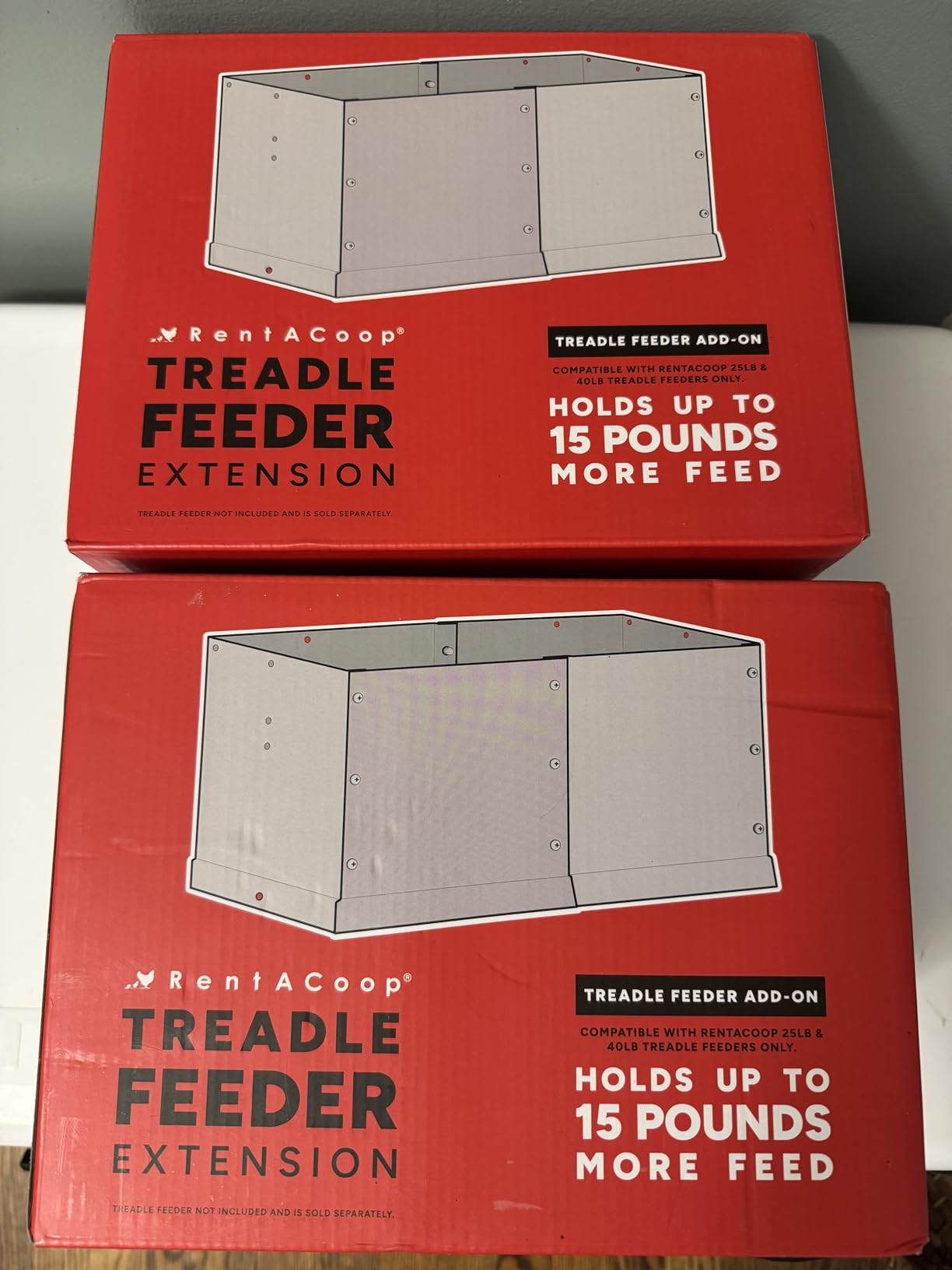 RentACoop Automatic Treadle Chicken Feeder, Rat Proof No Waste, 40 lb customer photo 1