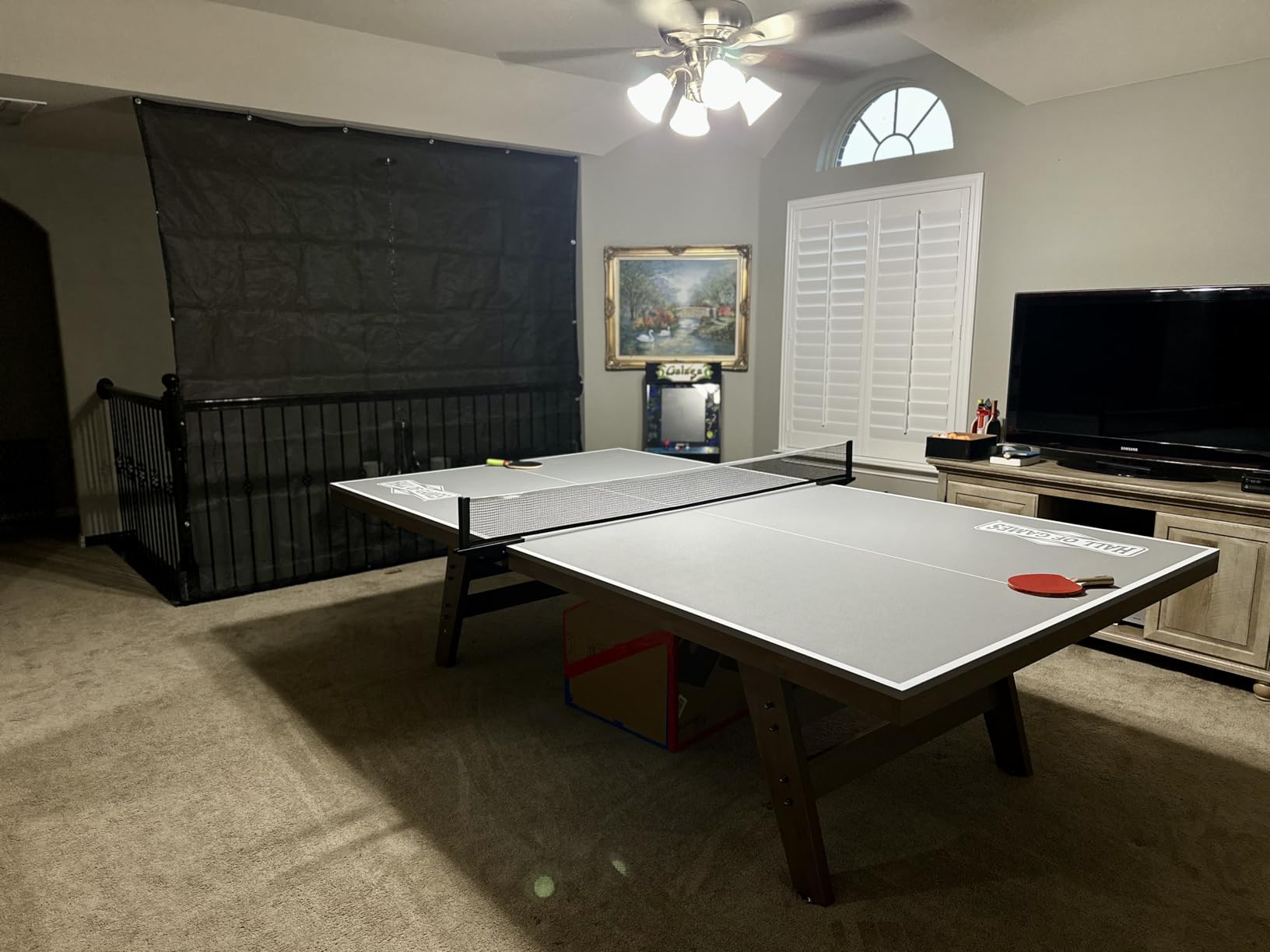Hall of Games Table Tennis Tables Multiple Styles, Furniture Quality Ping Pong Tables with Easy Clamp Nets, Perfect for Family Game Rooms customer photo 1