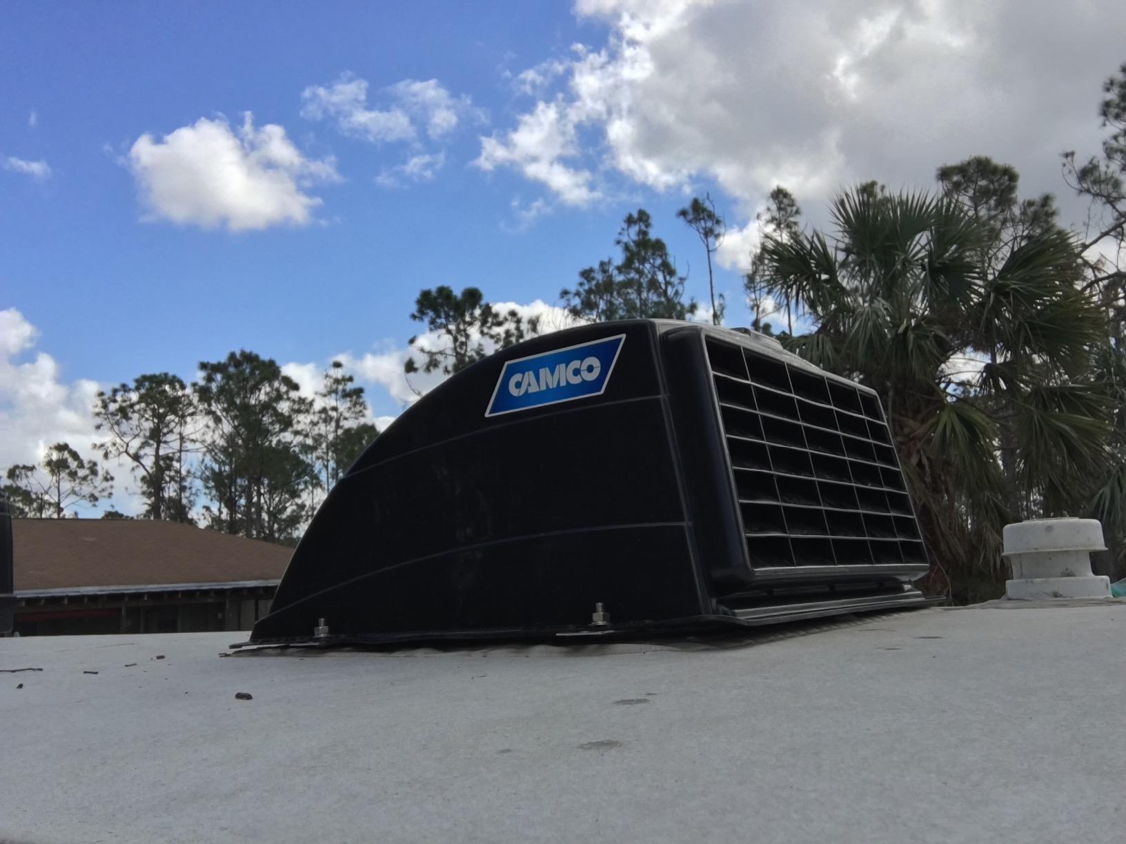 Camco RV Roof Vent Cover | Designed to Allow Fresh Air Ventilation and Light into the RV | White (21014) customer photo 2