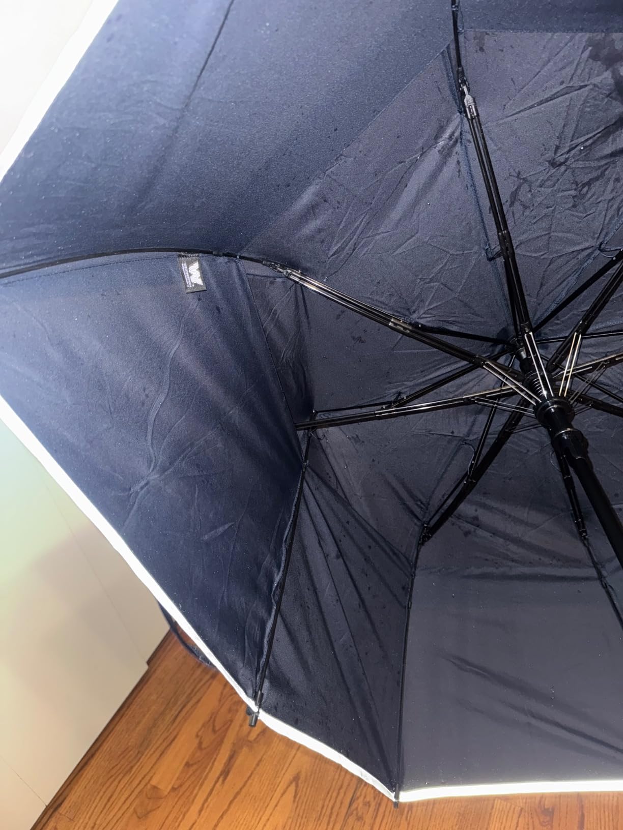 Weatherman Premium Collapsible Travel Umbrella - Windproof, Compact, Easy Auto Open - Resists Up to 55 MPH Winds - Perfect for Rain, Wind, Backpack, Car - Folding Umbrella (Black) customer photo 2