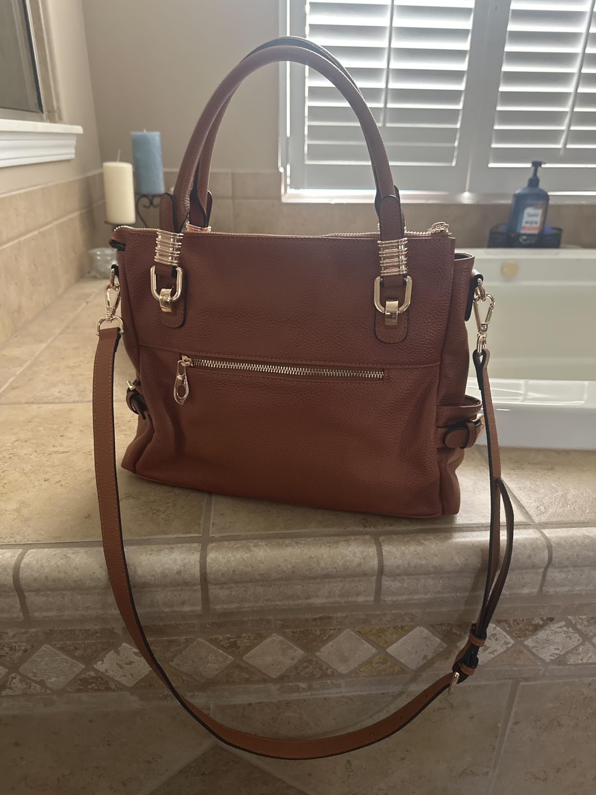Kattee Women's Leather Purses and Handbags Satchel Tote Shoulder Bag customer photo 2